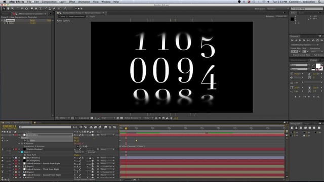 After Effects Analog Counter Template